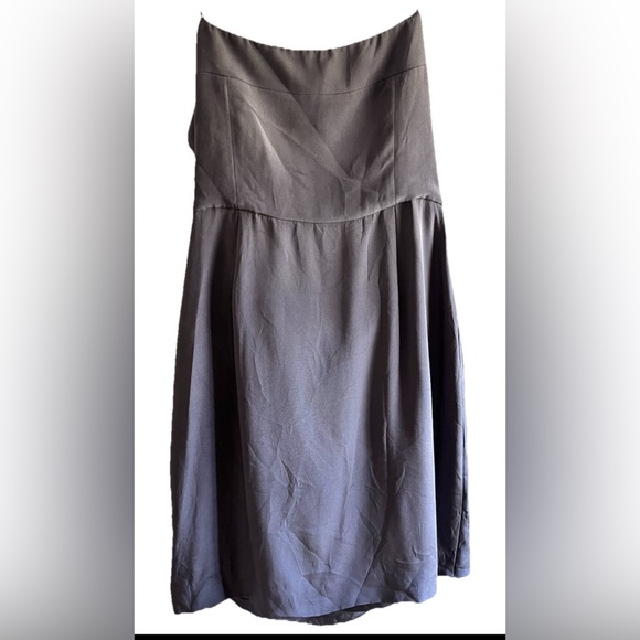Barney’s NY Co-op Strapless Gray Silver Dress Silk Size 6 Cocktail - Picture 3 of 8